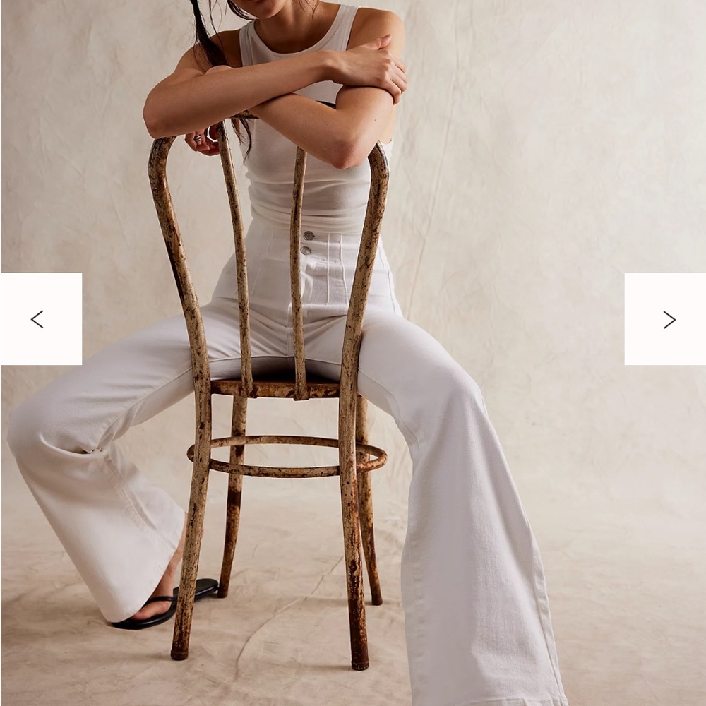 NWT We The Free Jayde Flare Jeans - white, size 29